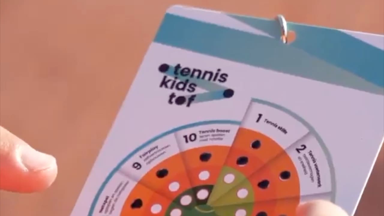 Tenniskids TOF spelerskaart met fases en levels